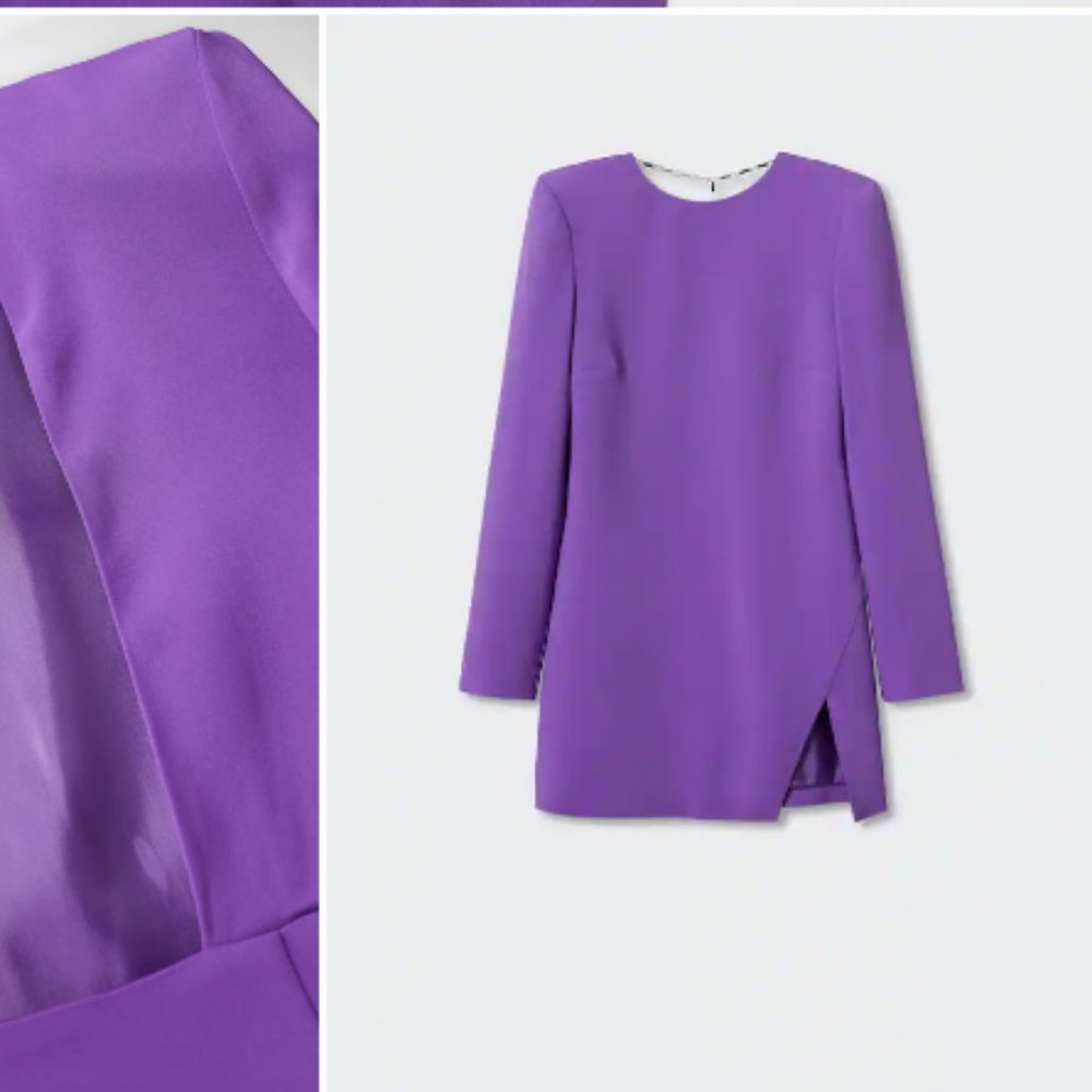 Mango violet dress, new with tag
